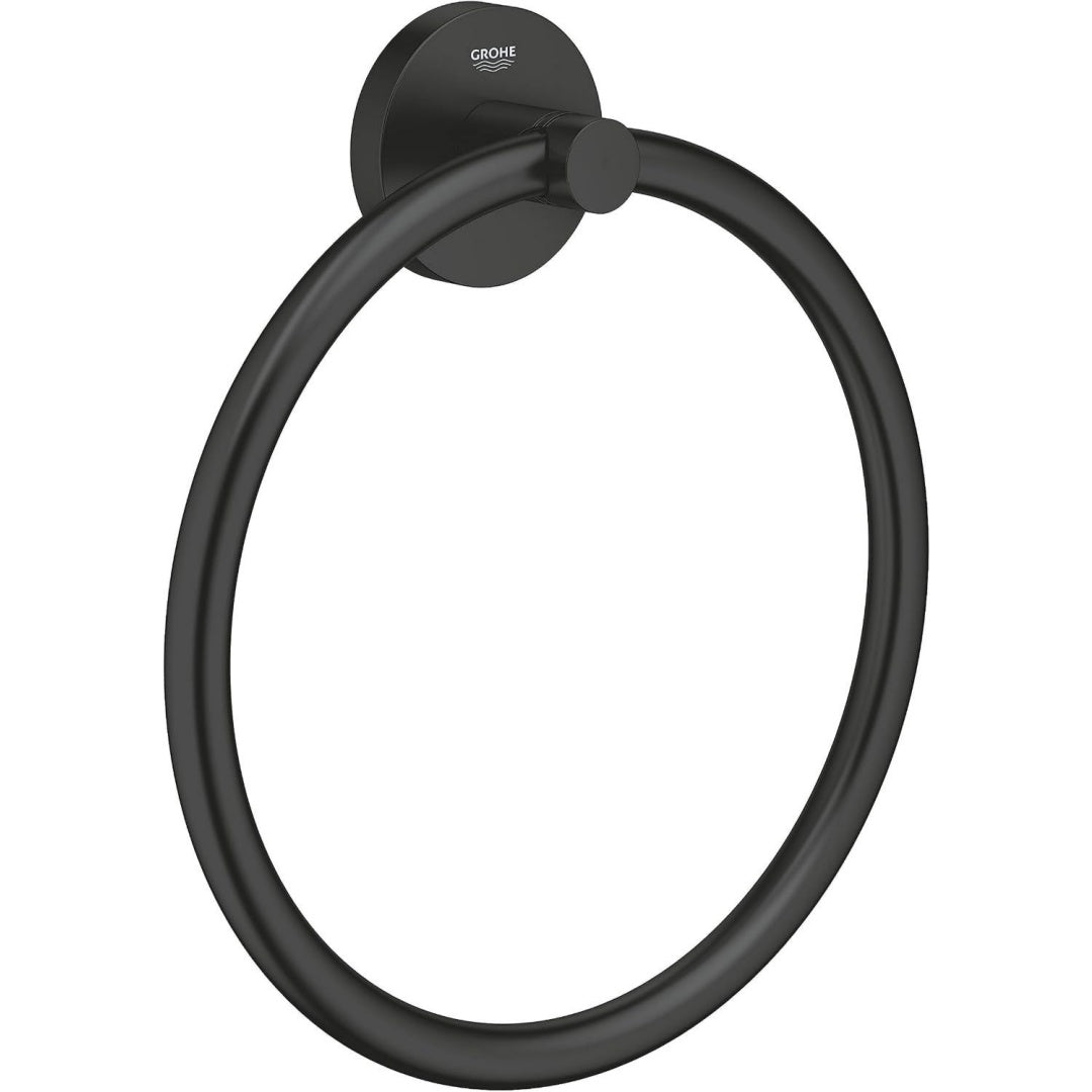 anelli portasciugamani nero resistente