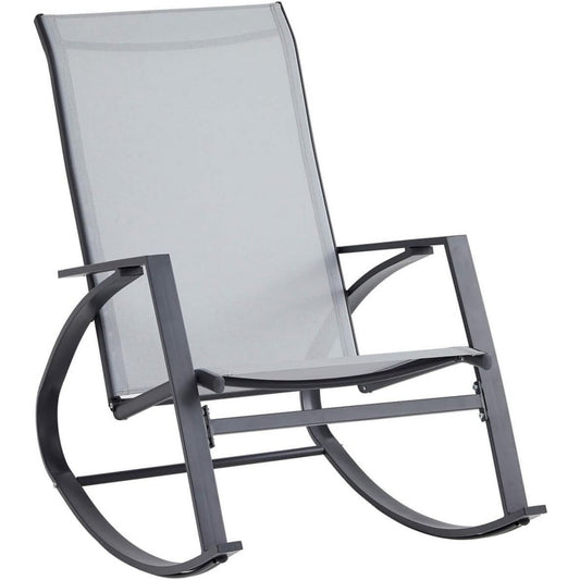 sedie a dondolo grigio relax resistente 1