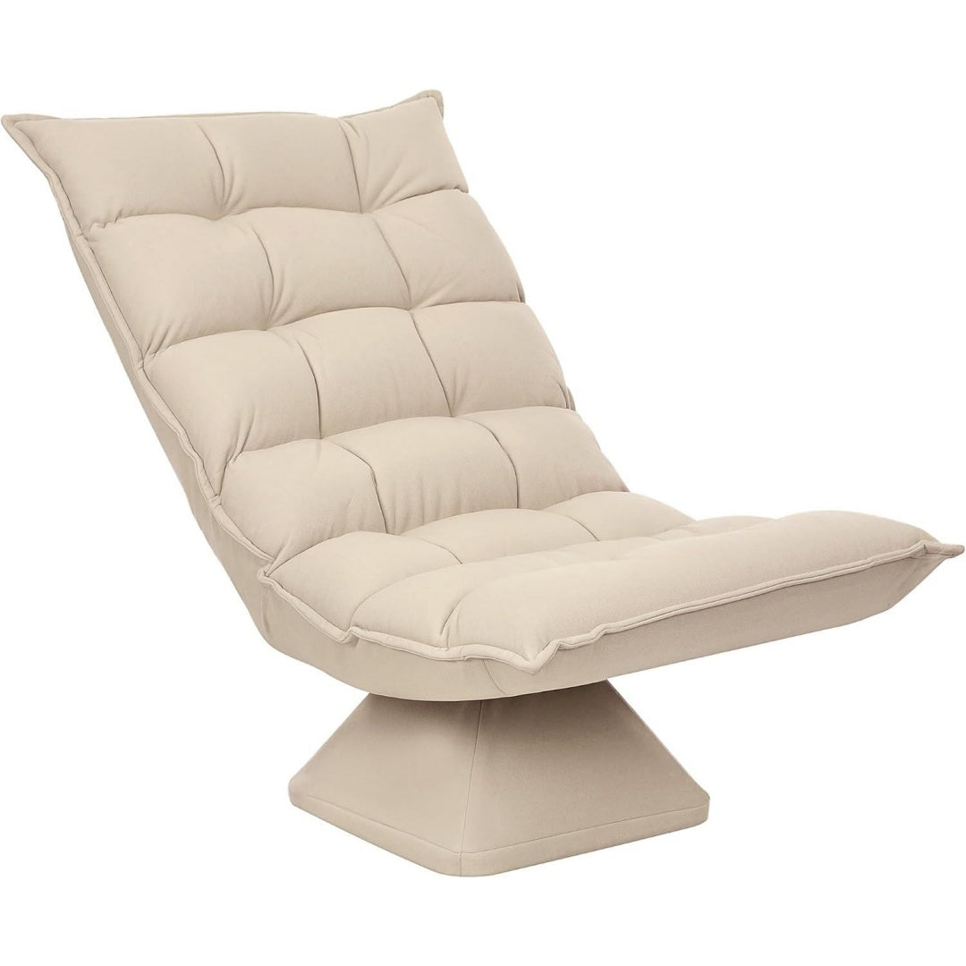 poltrone relax et chaise longue beige per gaming letto