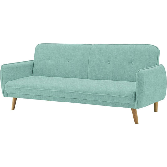 Divano AVANTI TRENDSTORE Divano Funzione Letto 2 Posti Pedros in Microfibra, Menta