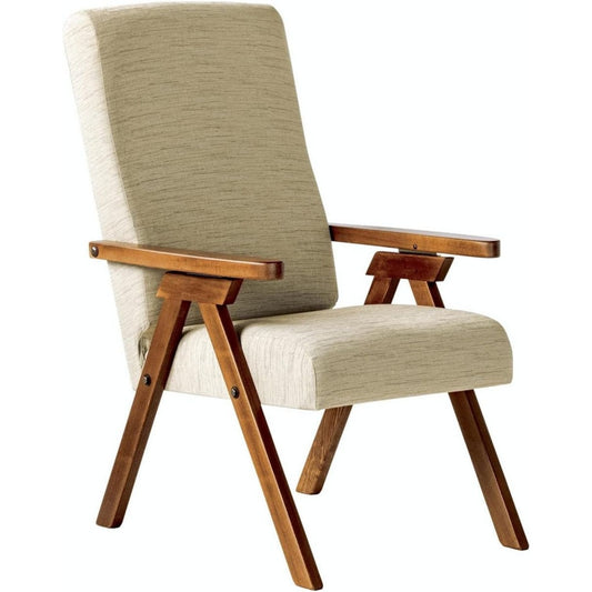 Poltrona Poltrona legno FIAMMETTA ESSEGI SRL Relax reclinabile tessuto Beige Sfodera